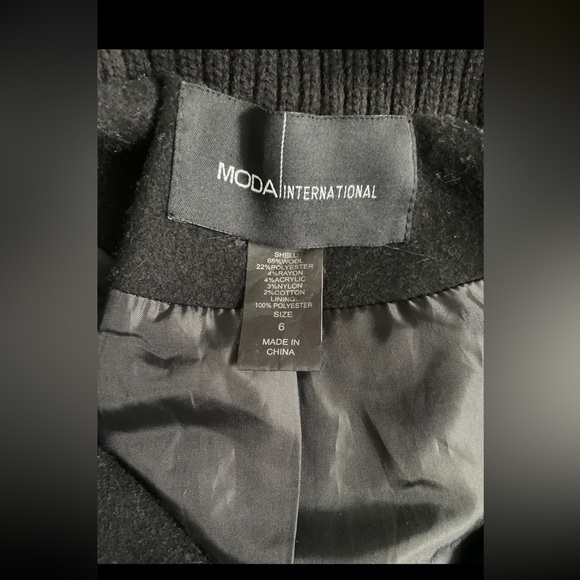 Moda International wool peacoat! Size 6, EUC - Picture 6 of 7